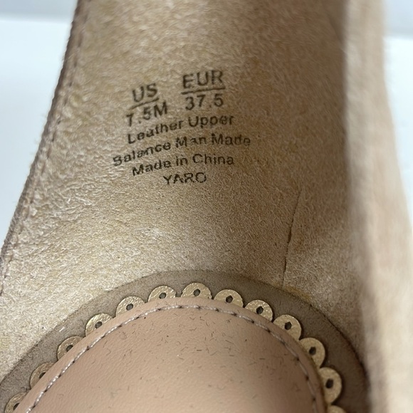 New Sam Edelman Yaro Nude Suede Strappy Heels Size 7.5 - Picture 6 of 10